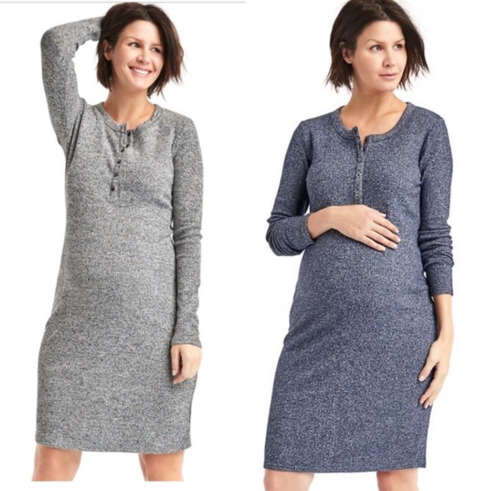 Gap Maternity Softspun Henley Dress